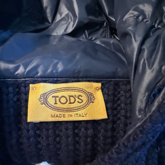 Tod's of Italy Men's Wool Hooded Button Down Cardigan Sweater, Size Small - Picture 6 of 8